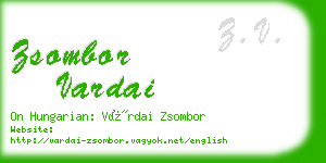 zsombor vardai business card